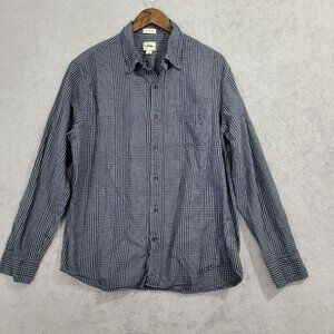 NWOT J.Crew Mens Slim Untucked Long Sleeve Brushed Twill Shirt L Blue